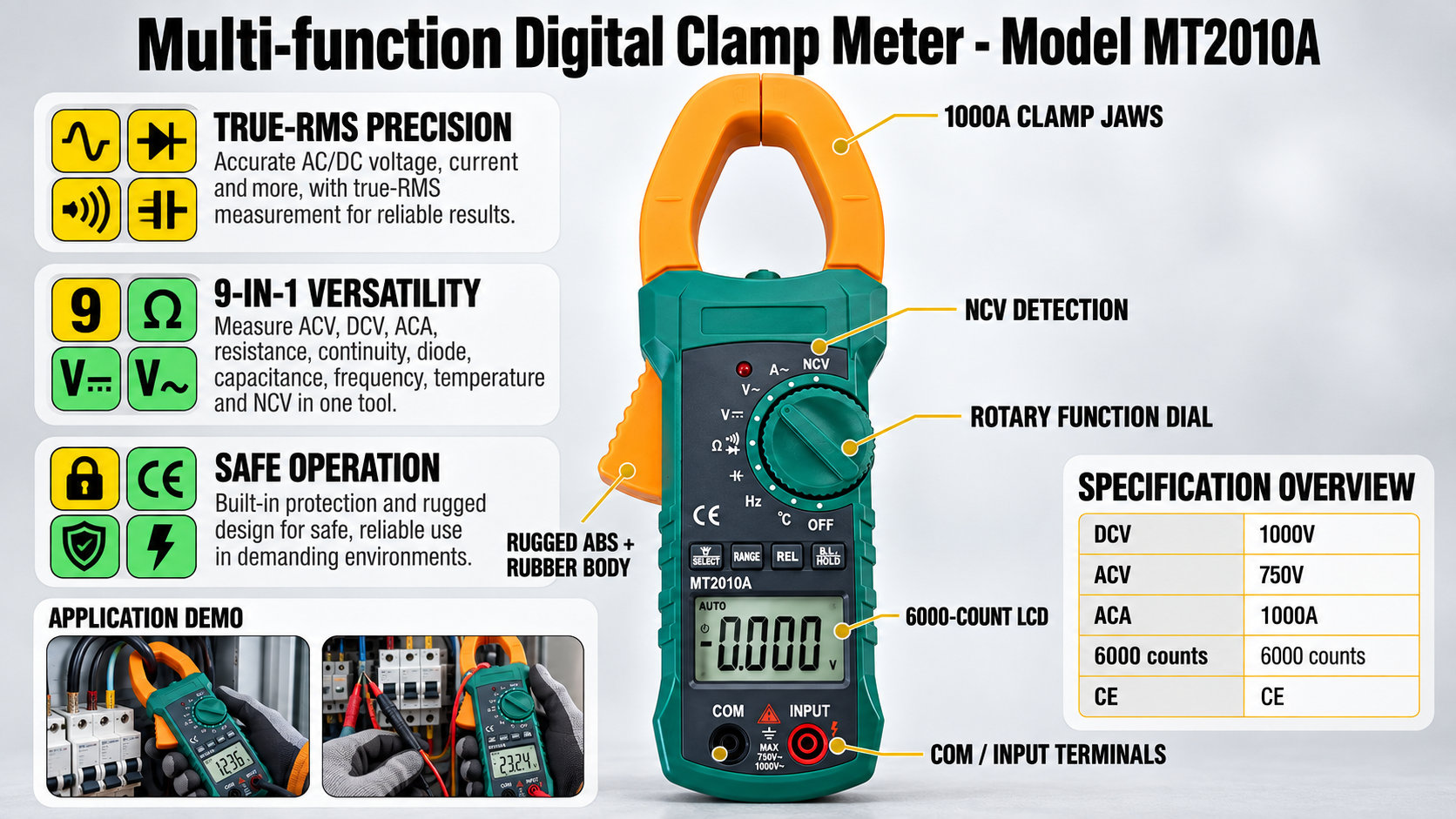 134_MT2010A digital clamp meter - Product details