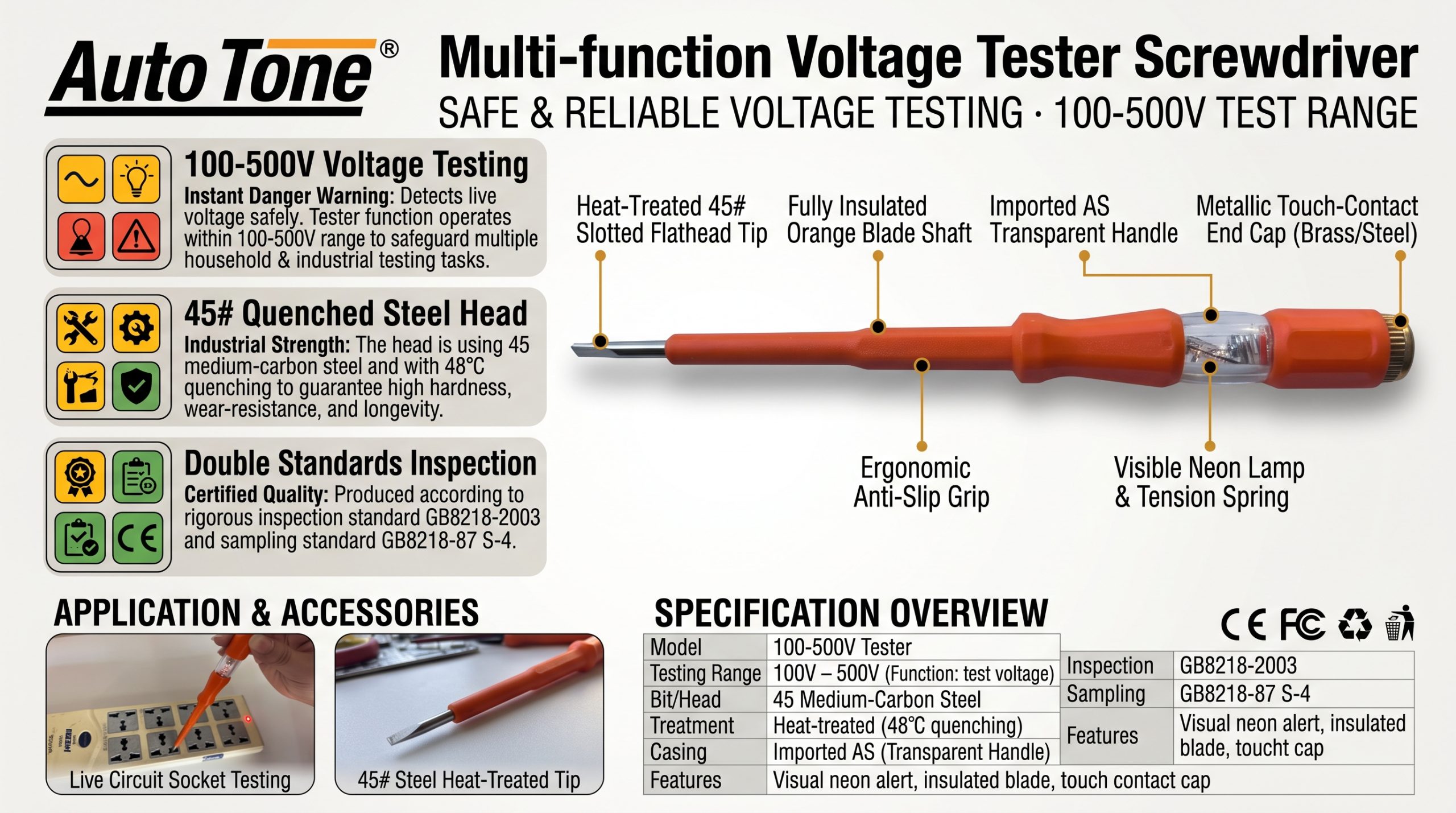 1805B voltage tester - Product details