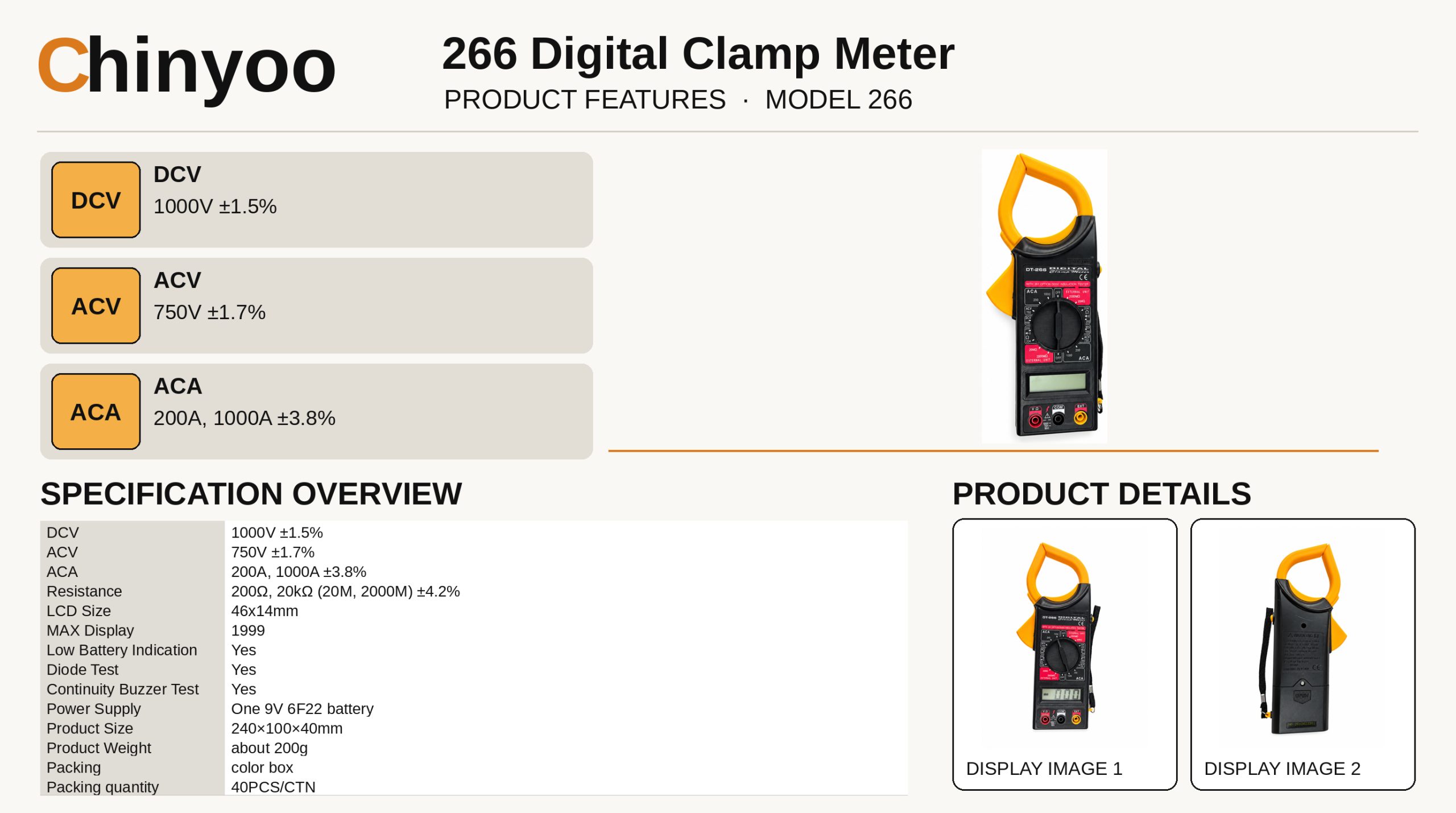 266 - Product details
