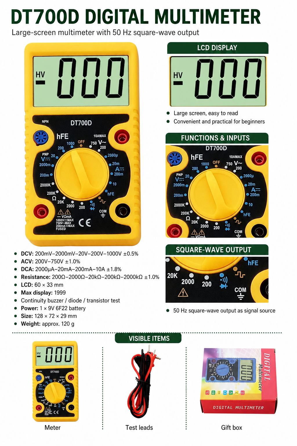 DT700D-1 - Product details