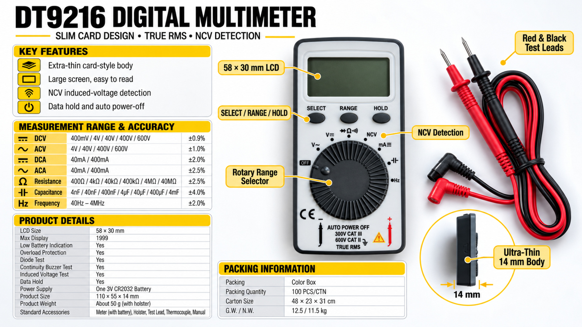 DT9216 - Product details