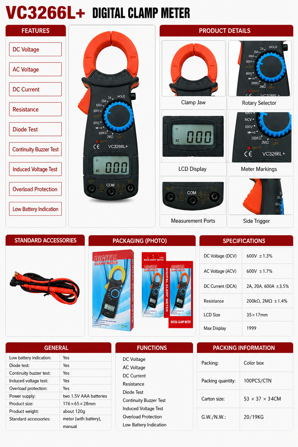 VC3266L+ - Product details