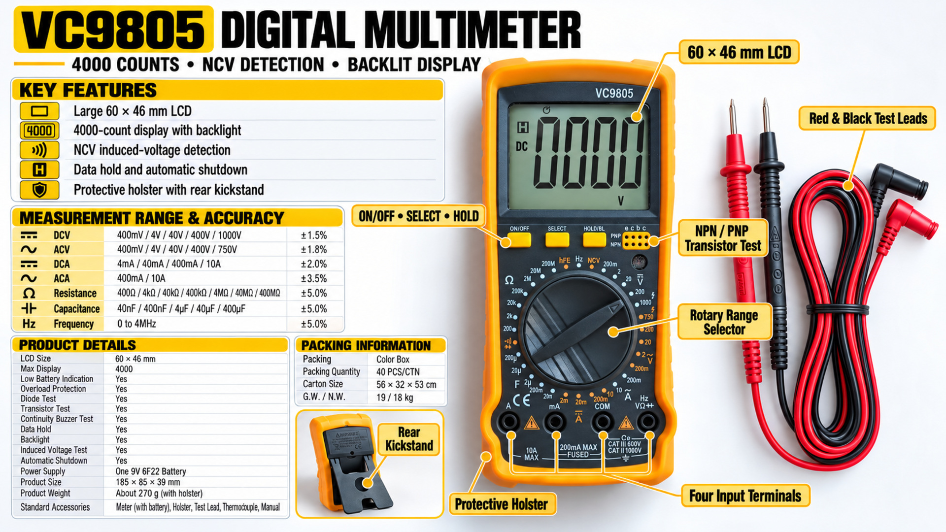 VC9805 - Product details