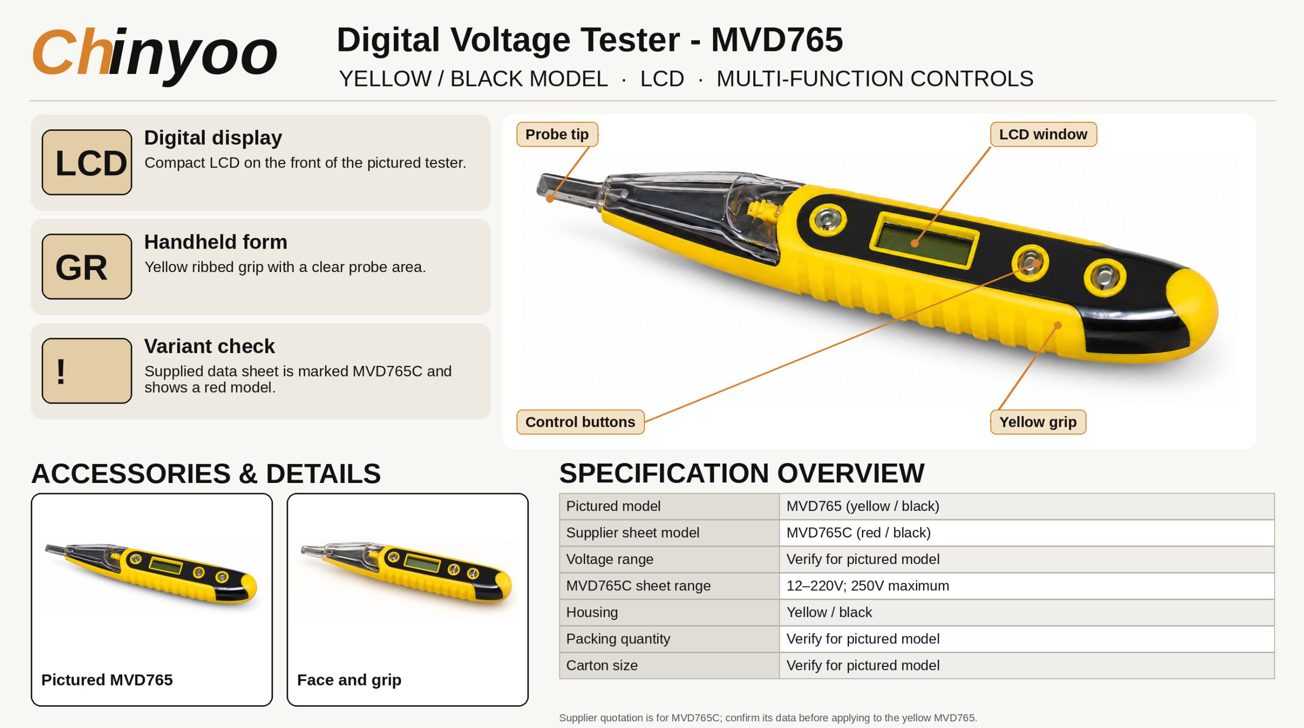 MVD765A - Product details