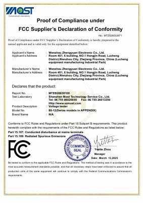 FCC Certificate (Cert 260657)