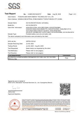 US Button Cell Battery Directive (EN)